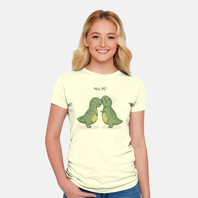 Hug Me-womens fitted tee-AlanBao