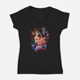 Hungry Like the Wolf-womens v-neck tee-RockyDavies