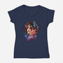 Hungry Like the Wolf-womens v-neck tee-RockyDavies