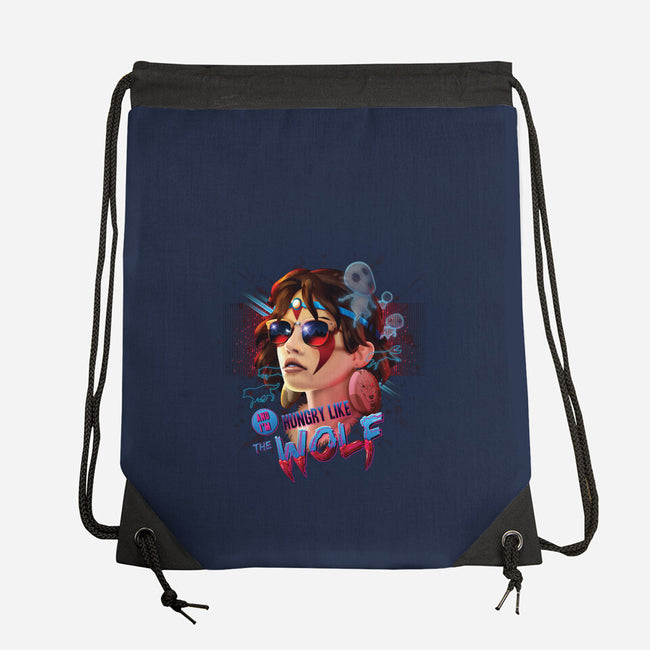 Hungry Like the Wolf-none drawstring bag-RockyDavies