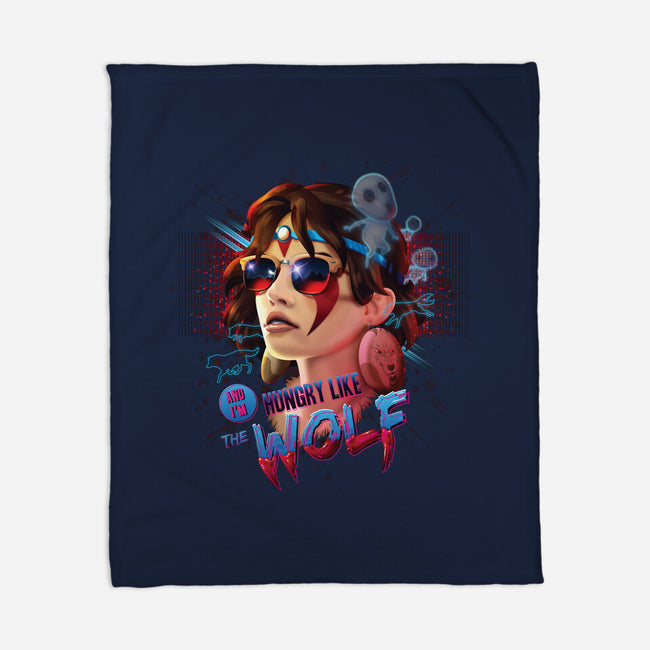 Hungry Like the Wolf-none fleece blanket-RockyDavies