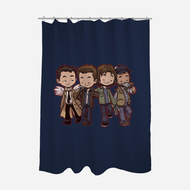 Hunter Buddies-none polyester shower curtain-DoOomcat