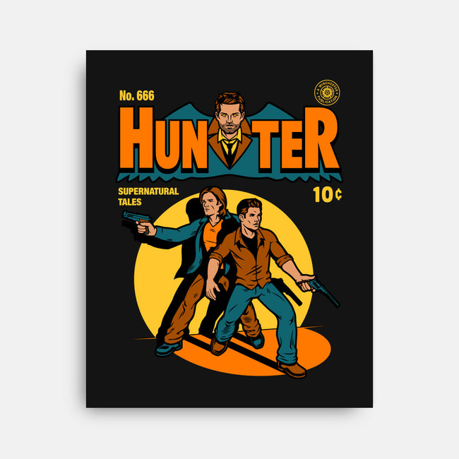 Hunter Comic-none stretched canvas-harebrained