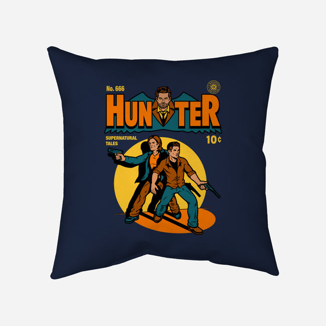 Hunter Comic-none non-removable cover w insert throw pillow-harebrained