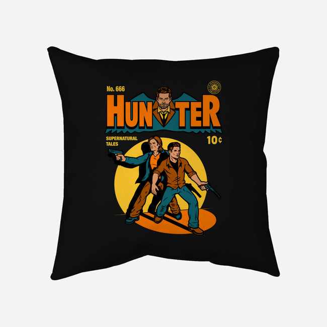 Hunter Comic-none removable cover w insert throw pillow-harebrained