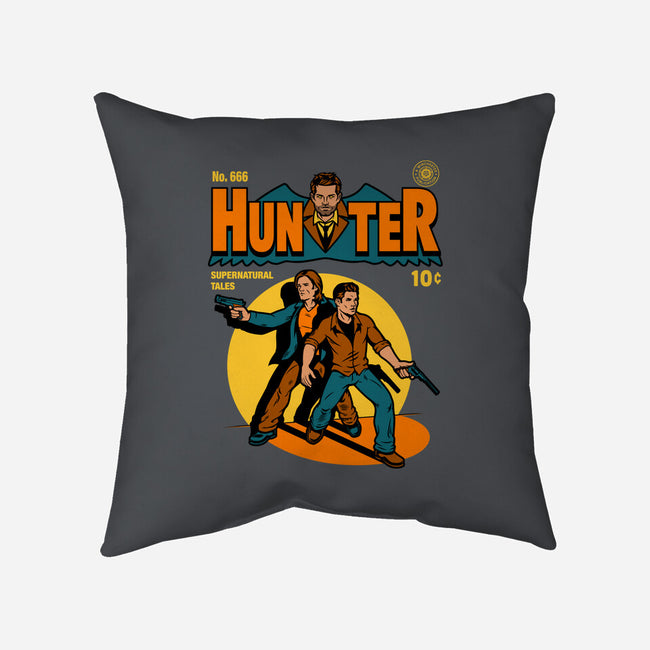 Hunter Comic-none removable cover w insert throw pillow-harebrained