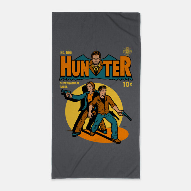 Hunter Comic-none beach towel-harebrained