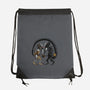 Hunter vs Hunted-none drawstring bag-SarahCave