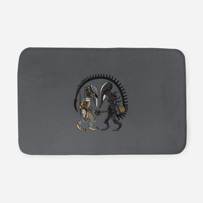 Hunter vs Hunted-none memory foam bath mat-SarahCave