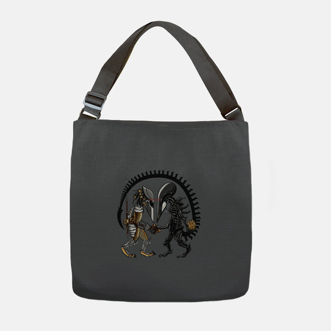 Hunter vs Hunted-none adjustable tote-SarahCave