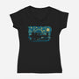 Hunters Night-womens v-neck tee-ddjvigo