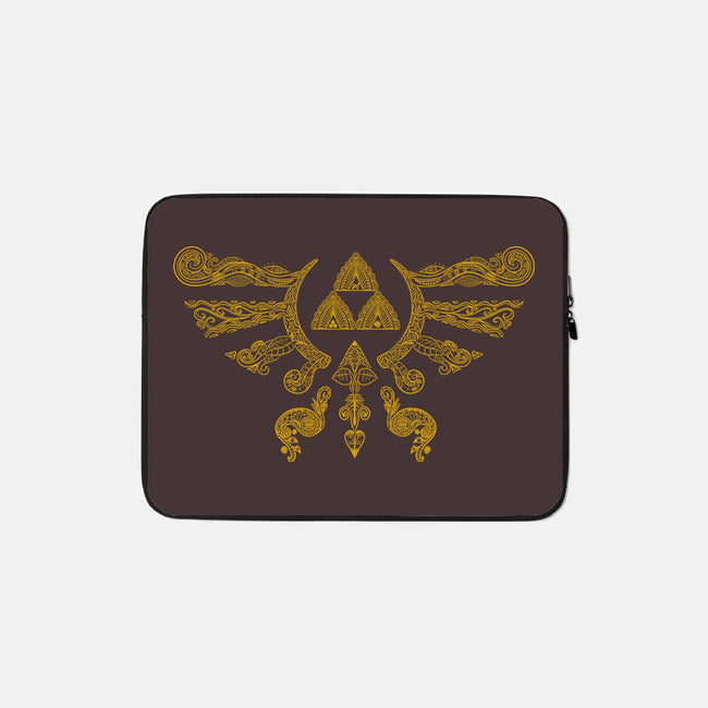 Hylian Henna-none zippered laptop sleeve-Legendary Phoenix