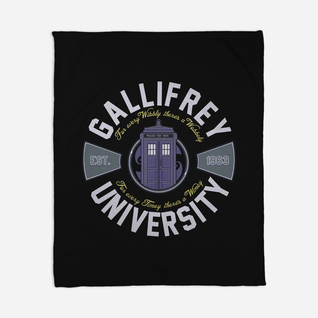 Gallifrey University-none fleece blanket-Arinesart