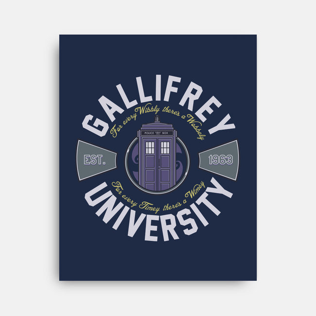 Gallifrey University-none stretched canvas-Arinesart
