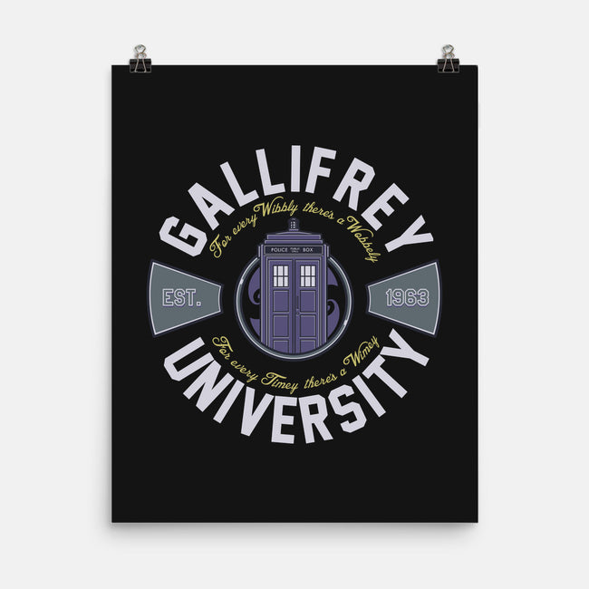 Gallifrey University-none matte poster-Arinesart