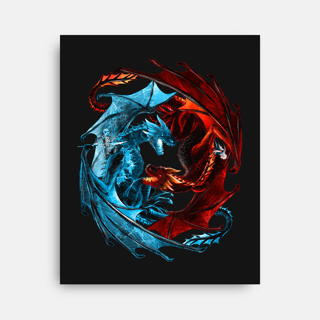 Game of Dragons-none stretched canvas-alemaglia