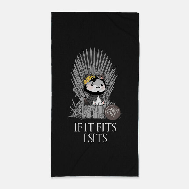 Game of Sits-none beach towel-glassstaff