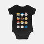 Gamer Cats-baby basic onesie-BlancaVidal