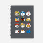 Gamer Cats-none dot grid notebook-BlancaVidal