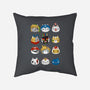 Gamer Cats-none non-removable cover w insert throw pillow-BlancaVidal
