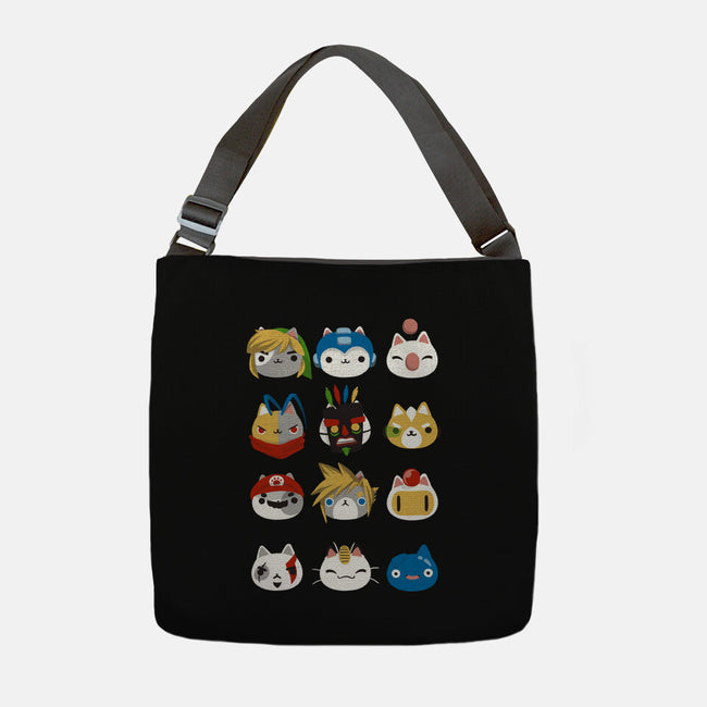 Gamer Cats-none adjustable tote-BlancaVidal
