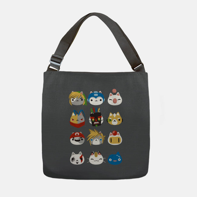 Gamer Cats-none adjustable tote-BlancaVidal