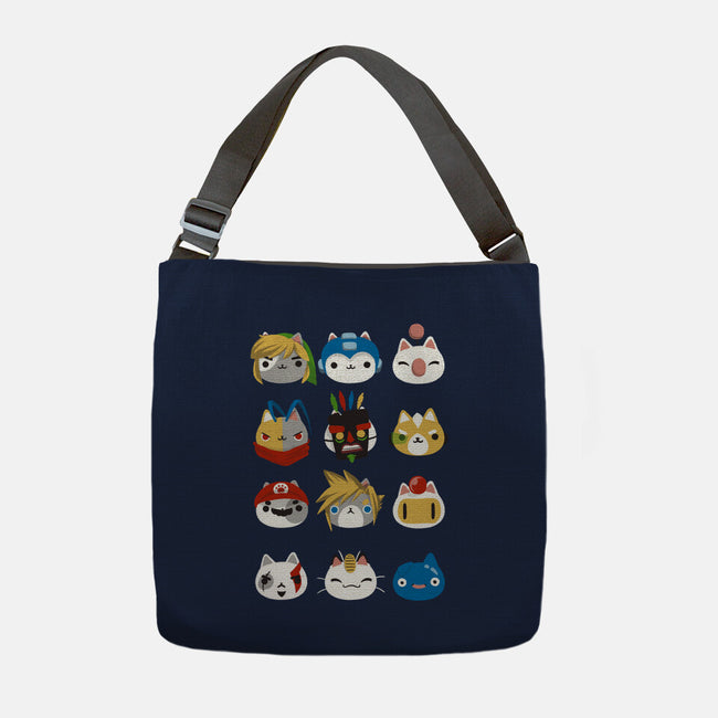 Gamer Cats-none adjustable tote-BlancaVidal