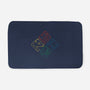 Geometric Houses-none memory foam bath mat-theteenosaur