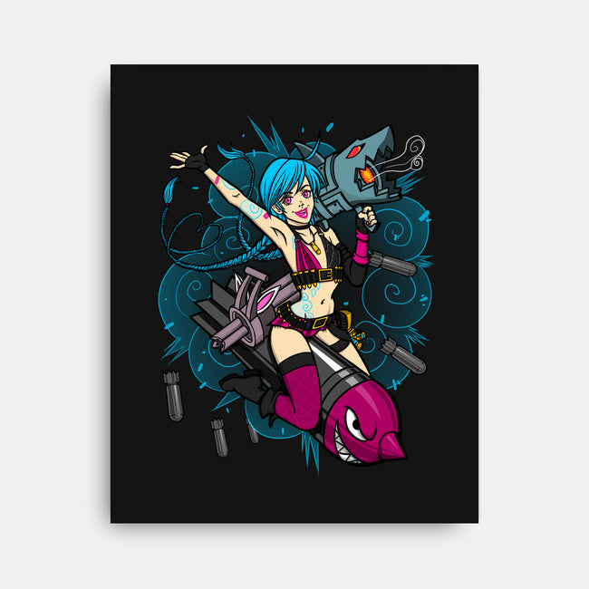 Get Jinxed!-none stretched canvas-ursulalopez