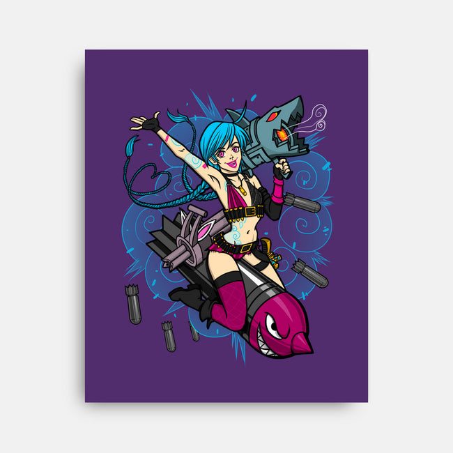 Get Jinxed!-none stretched canvas-ursulalopez