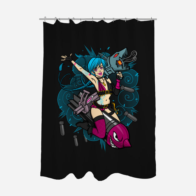Get Jinxed!-none polyester shower curtain-ursulalopez