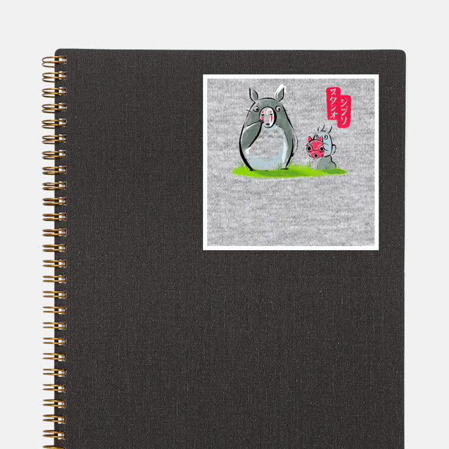 Ghibli Ink-none glossy sticker-BlancaVidal
