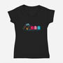 Ghost Trap-womens v-neck tee-Naolito