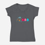 Ghost Trap-womens v-neck tee-Naolito