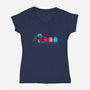 Ghost Trap-womens v-neck tee-Naolito