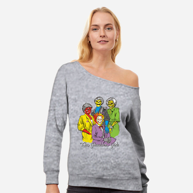 Ghoulden Girls-womens off shoulder sweatshirt-Marcode85