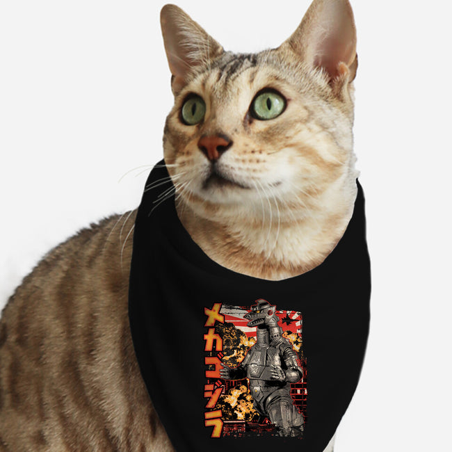 Giant Robot Pop-cat bandana pet collar-cs3ink