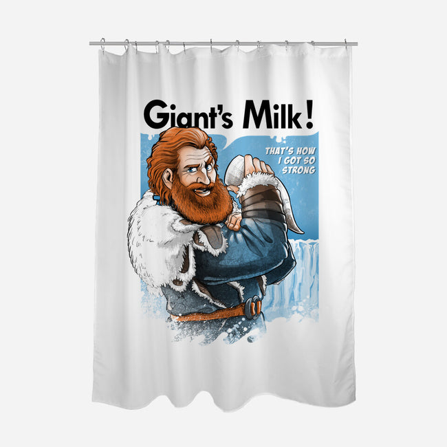 Giant's Milk!-none polyester shower curtain-alemaglia