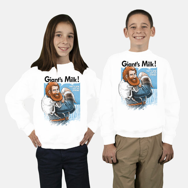 Giant's Milk!-youth crew neck sweatshirt-alemaglia