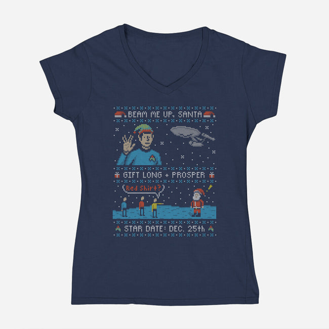 Gift Long and Prosper-womens v-neck tee-MJ