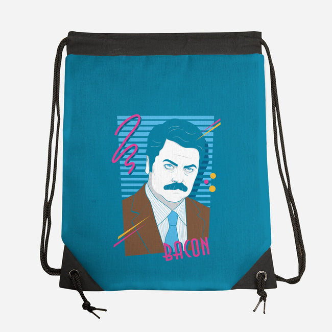 Gimme All the Bacon-none drawstring bag-Bamboota