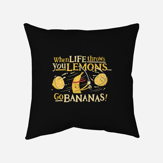 Go Bananas-none removable cover throw pillow-Gamma-Ray