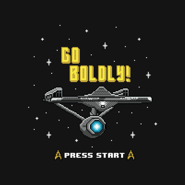 Go Boldly-none stretched canvas-Pixel Pop Tees