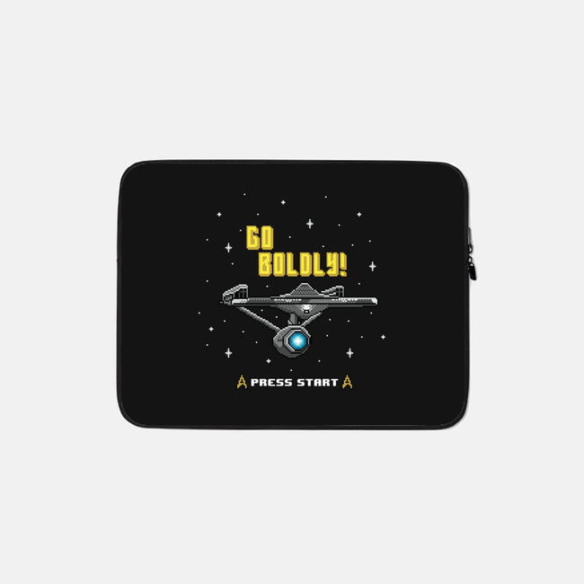 Go Boldly-none zippered laptop sleeve-Pixel Pop Tees