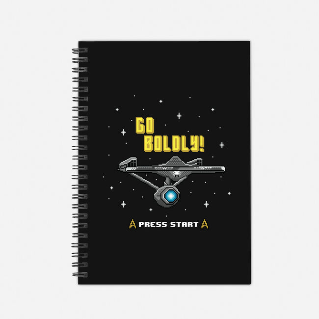 Go Boldly-none dot grid notebook-Pixel Pop Tees
