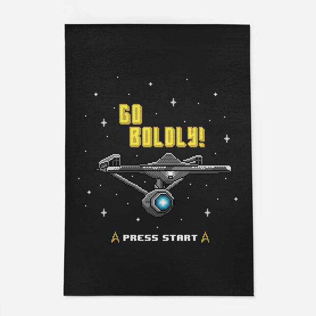 Go Boldly-none outdoor rug-Pixel Pop Tees