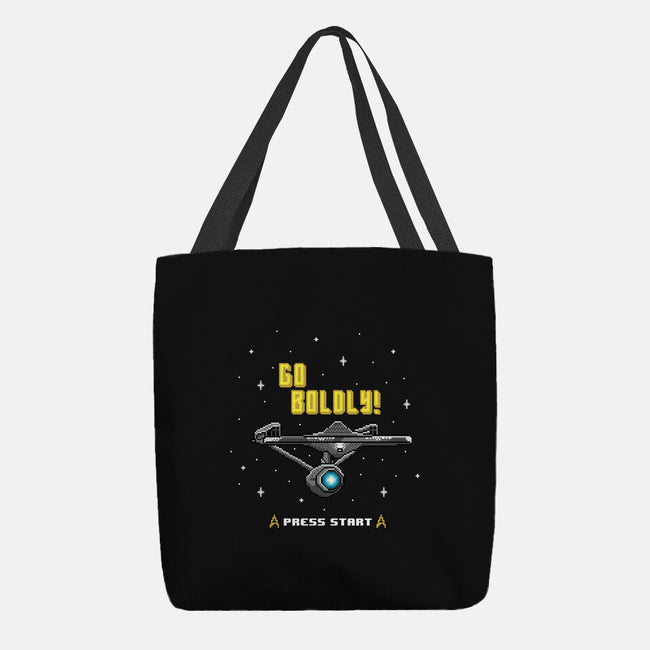 Go Boldly-none basic tote-Pixel Pop Tees