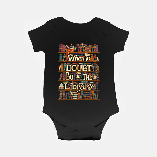 Go To The Library-baby basic onesie-risarodil