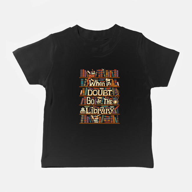 Go To The Library-baby basic tee-risarodil