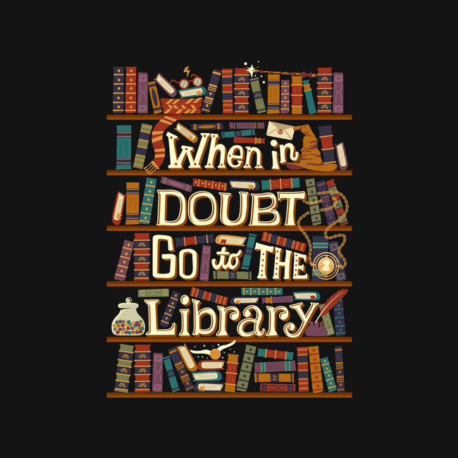Go To The Library-none removable cover w insert throw pillow-risarodil